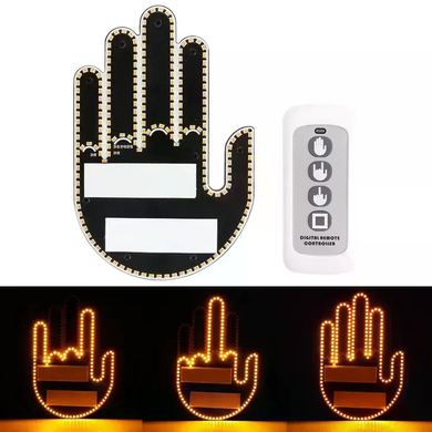 Светодиодная LED рука с жестами для авто Hand Light с пультом управления &bull; Автомобильная LED подсветка на стекло