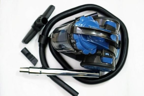Контейнерный пылесос Domotec MS 4407 с регулятором мощности и турбощеткой Turbo Brush ∙ 4600W ∙ Синий