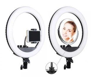 Кольцевая LED лампа SMN-12" + зеркало (30см) | Кольцевой свет | Световая лампа кольцо
