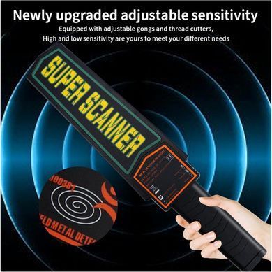 Ручний металодетектор Super Scanner 1568 ∙ Ручний сканер безпеки Super Scanner