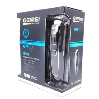Беспроводная аккумуляторная машинка для стрижки 5в1 Gemei GM-801