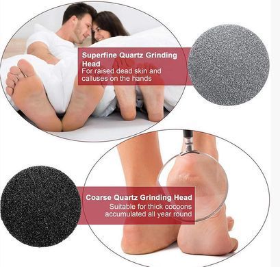 Електрична пемза для ніг Callus remover vacuum ∙ Набір для педикюру М'які п'яточки ∙ Бездротова електропилка для огрубілої шкіри стоп ∙ USB зарядка