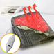 Електропростирадло Electric Blanket 150&times;120 см з підігрівом, сіре картате &bull; Електричне простирадло Electric Blanket 150&times;120 см з 2 режимами для ліжка та дачі