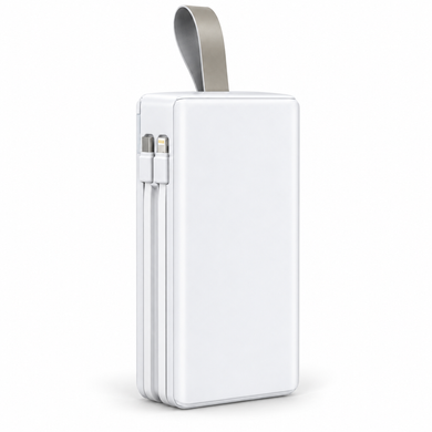 Белый Power Bank Aroimac ORA503 40000 mAh &bull; Портативное зарядное устройство Aroimac ORA503 с быстрой зарядкой 22,5W Fast Charge QC3.0, 4 USB выхода и LED дисплеем