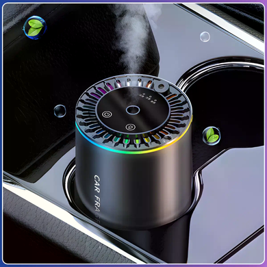 Автомобильный ароматизатор XT015 черный с RGB-подсветкой &bull; Аромадиффузор &laquo;звездное небо&raquo; для авто, дома, офиса и салона машины