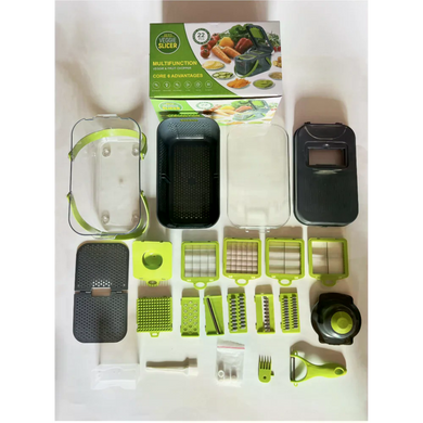 Овочерізка мультислайсер AND1536 Vegetable Cutter &bull; Ручний подрібнювач для овочів, фруктів, салатів і домашньої нарізки