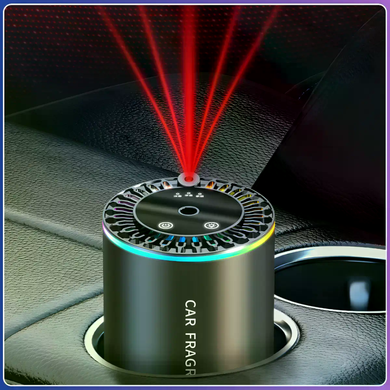 Автомобильный ароматизатор XT015 черный с RGB-подсветкой &bull; Аромадиффузор &laquo;звездное небо&raquo; для авто, дома, офиса и салона машины