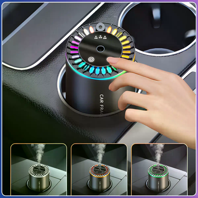 Автомобильный ароматизатор XT015 черный с RGB-подсветкой &bull; Аромадиффузор &laquo;звездное небо&raquo; для авто, дома, офиса и салона машины