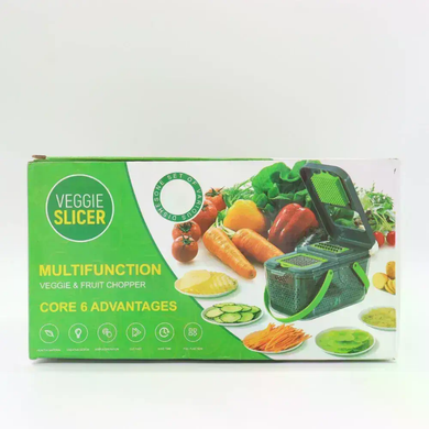Овочерізка мультислайсер AND1536 Vegetable Cutter &bull; Ручний подрібнювач для овочів, фруктів, салатів і домашньої нарізки