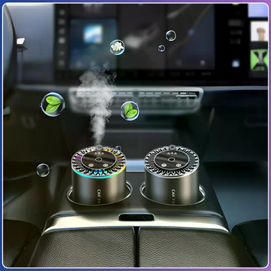 Автомобильный ароматизатор XT015 черный с RGB-подсветкой &bull; Аромадиффузор &laquo;звездное небо&raquo; для авто, дома, офиса и салона машины