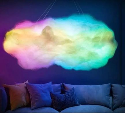 Світильник-хмара DIY Cloud Atmosphere Light &bull; Підвісна LED лампа світильник нічник хмара з RGB підсвіткою