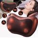 Роликова масажна подушка Massage Pillow Масажер для спини та шиї та інфрачервоним прогріванням