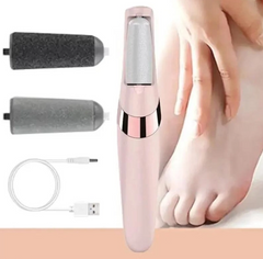 Электрическая пилка для ног Flawless Pedi · Аппарат – пемза для педикюра с двумя насадками · USB зарядка