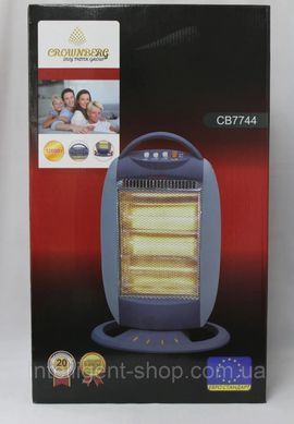 Обогреватель инфракрасный галогенный Heater CB-7744 Halogen Crownberg 1200 Вт