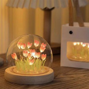 Декоративный ночник Тюльпаны &middot; Лампа &ndash; конструктор Spherical lamp &middot; Настольный светильник ручной работы
