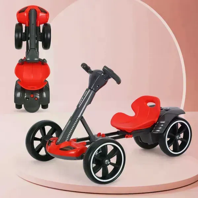 Детский электромобиль GO KART F1 с пультом и Bluetooth 390 Вт красный &bull; Детский электрокарт GO KART F1 на аккумуляторе с пультом управления