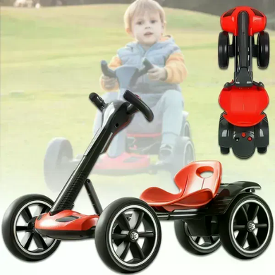 Детский электромобиль GO KART F1 с пультом и Bluetooth 390 Вт красный &bull; Детский электрокарт GO KART F1 на аккумуляторе с пультом управления
