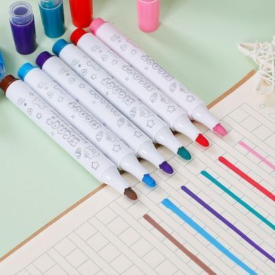 Акварельные маркеры БЕЛОЕ &mdash; NEW 12 Water Color Pen 638-12 ∙ Набор маркеров WHITE Water Color Pen 638-24 &mdash; акварельные