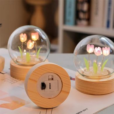 Декоративний нічник Тюльпани &middot; Лампа &ndash; конструктор Spherical lamp &middot; Настільний світильник ручної роботи