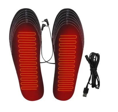 Стельки с подогревом от USB для обогрева ног &middot; Электрические водонепроницаемые стельки с подогревом и регулировкой размера