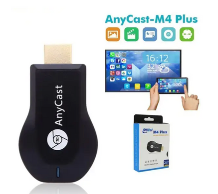 Бездротовий приймач для трансляції екрану AnyCast M9 Plus ∙ Медіаплеєр бездротовий AnyCast M9 Wi-Fi для ТБ для трансляції з телефону