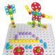 3D Пазл TU LE HUI Creative Puzzle 4 в 1 конструктор с шуруповертом и электроотверткой "Болтовая мозаика" 193 детали