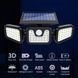 Вуличний світлодіодний LED світильник FL-1725A Split Solar WallLamp на сонячній батареї з датчиком руху ∙ Зовнішній потрійний ліхтар &ndash; прожектор&nbsp;∙ 70 світлодіодів ∙ 1500 Лм ∙ Акумулятор 1500 мАг