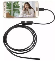 Камера Эндоскоп Android and PC Endoscope · Гибкая USB камера 2 метра · Эндоскопическая камера для смартфона, планшета, ноутбука