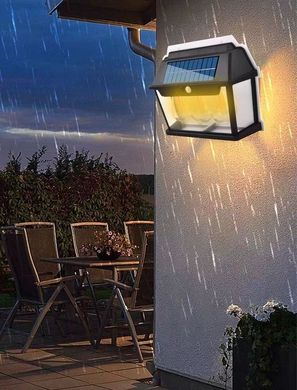 Уличный фонарь на солнечной батарее с датчиком движения HW 999-3W Solar Interaction Wall Lamp · Настенный наружный светильник · 3 режима освещения