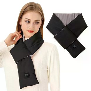 Шарф Intelligent Heating Scarf с подогревом черный &bull; Электрический шарф Intelligent Heating Scarf USB 5V 6 Вт с 3 режимами нагрева 10&times;80 см