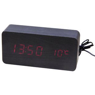 Электронные настольные часы под дерево 1299 CG10 PR3