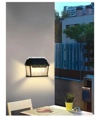 Вуличний ліхтар на сонячній батареї з датчиком руху HW 999-3W Solar Interaction Wall Lamp · Настінний зовнішній світильник · 3 режими освітлення