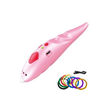 Бездротова 3D ручка з трафаретами 3D Painting Pen 9902 USB ∙ Дитячий набір для творчості