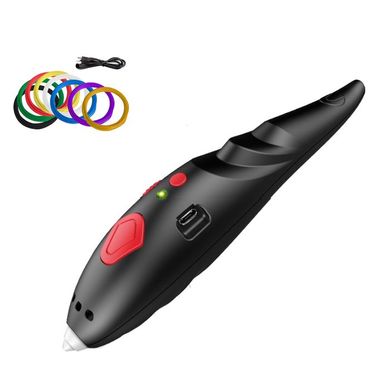 Бездротова 3D ручка з трафаретами 3D Painting Pen 9902 USB ∙ Дитячий набір для творчості