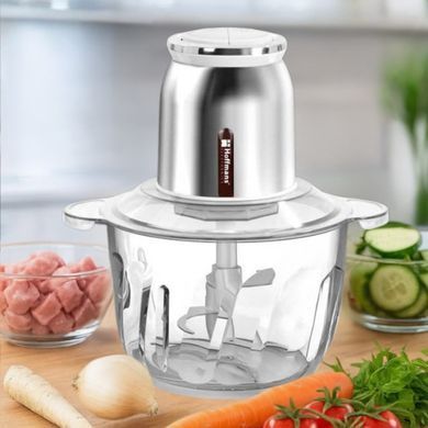 Стеклянный измельчитель Hoffmans HM-8843 &bull; 2 л 1200Вт универсальный кухонный чоппер