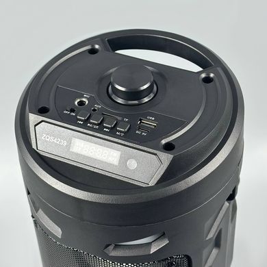 Портативная колонка Sing-e ZQS4239 с микрофоном и светомузыкой &bull; Bluetooth колонка для музыки, караоке, дома и отдыха