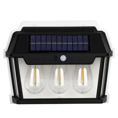 Вуличний ліхтар на сонячній батареї з датчиком руху HW 999-3W Solar Interaction Wall Lamp · Настінний зовнішній світильник · 3 режими освітлення