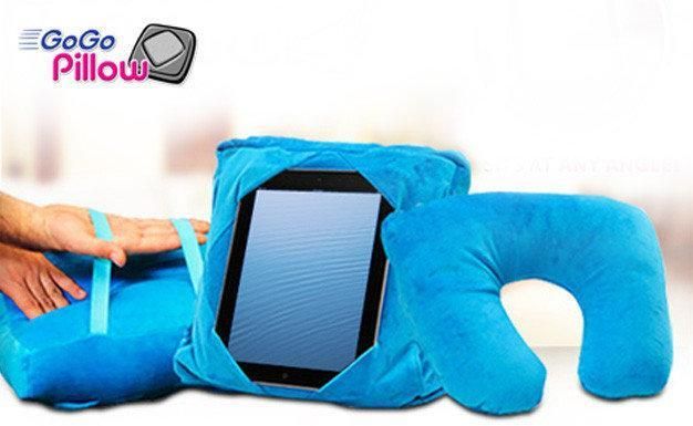 Подушка Go Go Pillow дорожня з тримачем для планшета 3 в 1