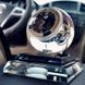 Часы стрелочные Хрустальный шар с ароматизатором для дома и автомобиля