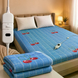 Електропростирадло Electric Blanket 150&times;170 см з 2 режимами підігріву, клітинка з вишнями &bull; Електричне простирадло Electric Blanket 220 В з терморегулятором для ліжка