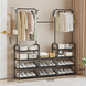 Многофункциональная вешалка для хранения Multi Functional Coat Rack AND 9130-4 &bull; Напольная стойка-органайзер для одежды, сумок, шляп и аксессуаров