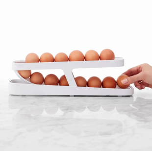 Контейнер для яєць Egg Pan &middot; Дворівневий органайзер &ndash; підставка для зберігання яєць у холодильнику