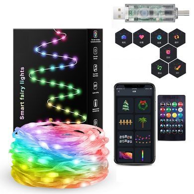 Умная LED-гирлянда SFK-04 с управлением со смартфона и пультом ∙ Гирлянда Smart Капля росы SFK-04