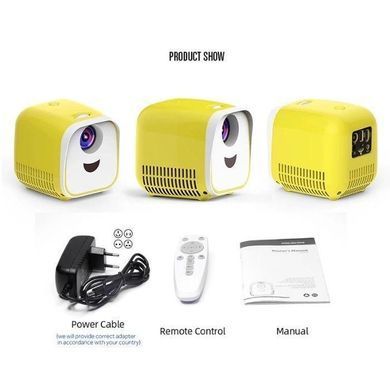 Детский мини LED проектор L1 Led Projector Портативный мультимедийный домашний проектор