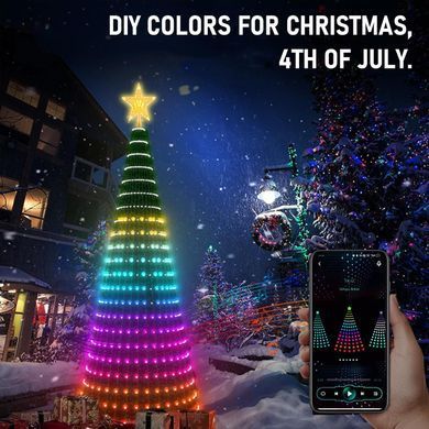 Умная LED-гирлянда SFK-04 с управлением со смартфона и пультом ∙ Гирлянда Smart Капля росы SFK-04