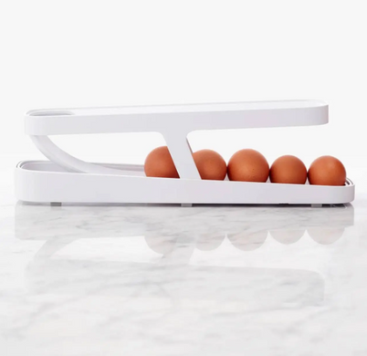 Контейнер для яєць Egg Pan · Дворівневий органайзер – підставка для зберігання яєць у холодильнику