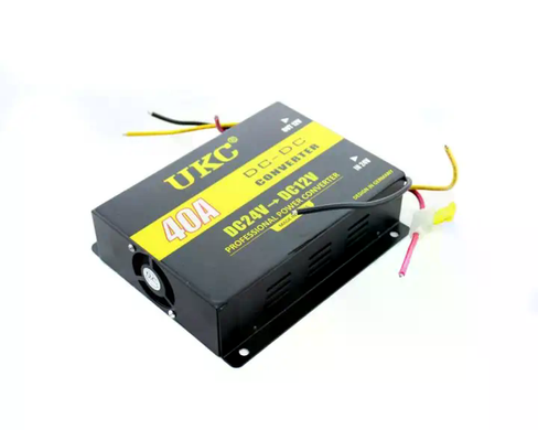 Конвертер DC/DC 24V-12V 40A &bull; Понижающий преобразователь постоянного напряжения DC/DC 24В в 12В до 40А 480Вт для грузового транспорта и электрооборудования