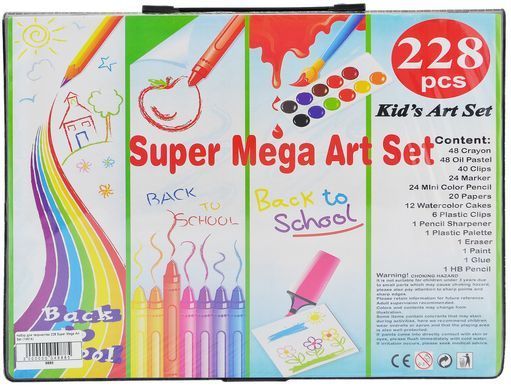 Большой набор для творчества Super Mega Art Set &middot; Детский художественный набор 228 предметов в чемоданчике