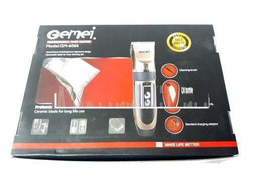 Профессиональная аккумуляторная машинка для стрижки GEMEI GM 6066 CG21 PR4
