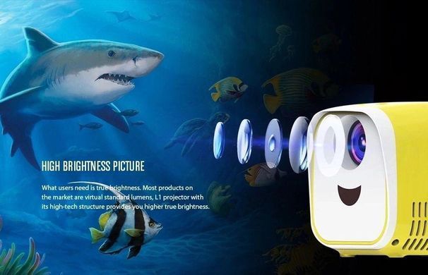 Детский мини LED проектор L1 Led Projector Портативный мультимедийный домашний проектор